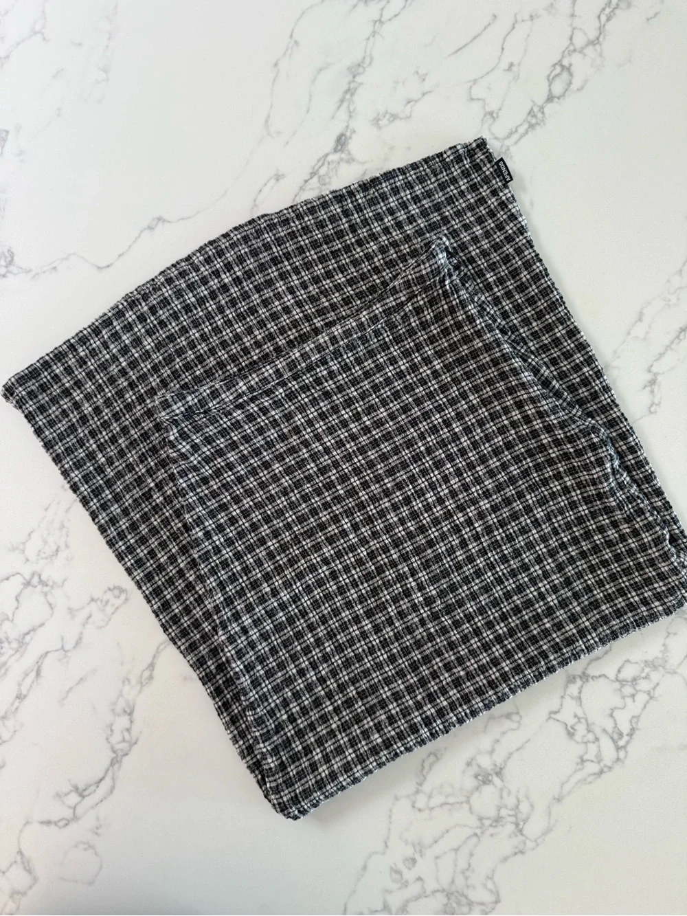 Afends Lita Seersucker Maxi Skirt - Asta Steel Check - Size Small - Picture 2 of 8
